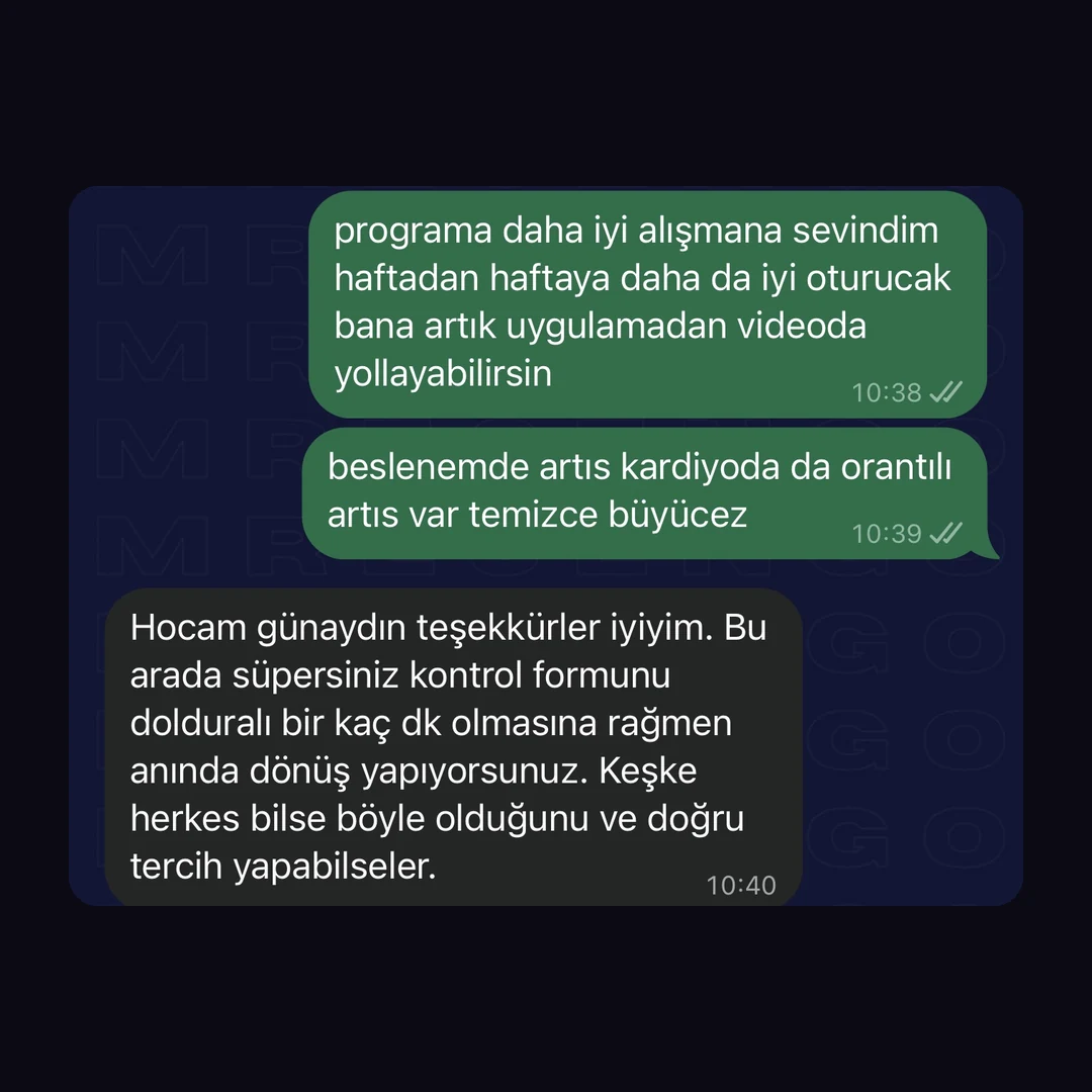 Öğrenci mesajı: süpersiniz, kontrol formunu dolduralı birkaç dakika olmasına rağmen anında dönüş yapıyorsunuz, keşke herkes bilse